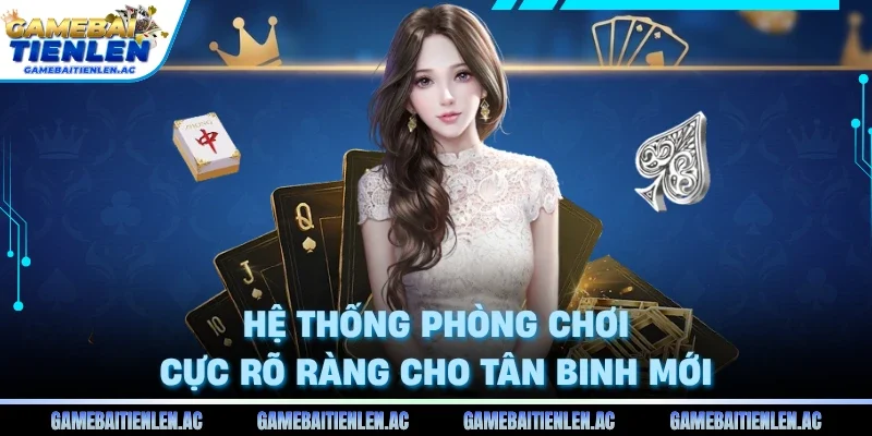 Hệ thống phòng chơi cực rõ ràng cho tân binh mới