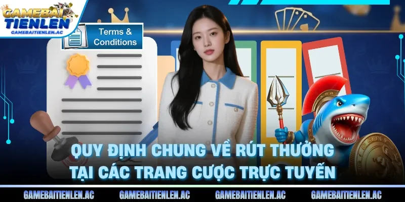 Quy định chung về rút thưởng tại các trang cược trực tuyến